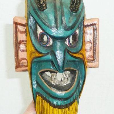 carved Devil wood mask
