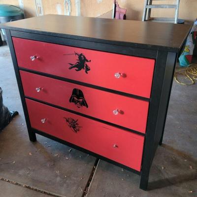Star Wars themed chest of drawers - small blem on back