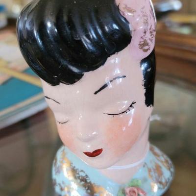 Vintage Ladies Head Vase