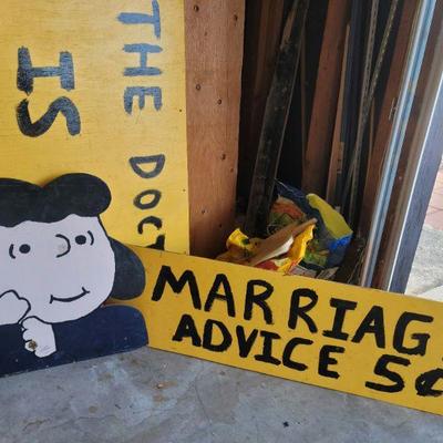 Large Lucy Marriage Advice Board 