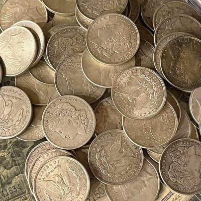 Morgan and Peace Silver Coins