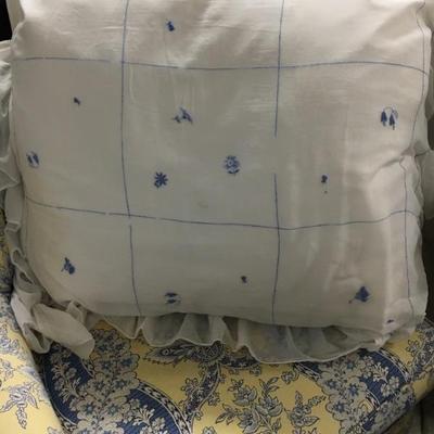 French euro oversize pillow with new fill 