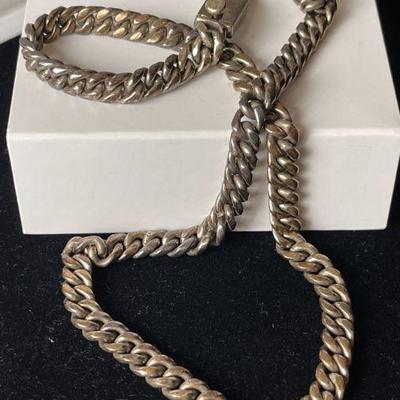 Sterling Silver Thick Heavy Necklace