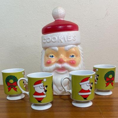 Vintage glow mold Santa