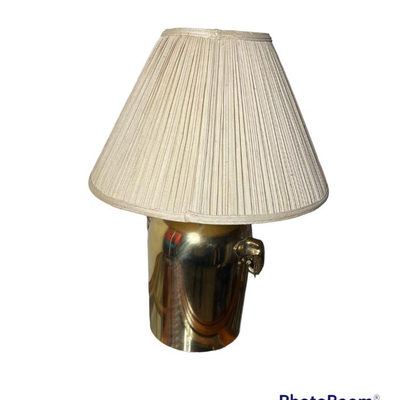 Elephant Brass Lamp
