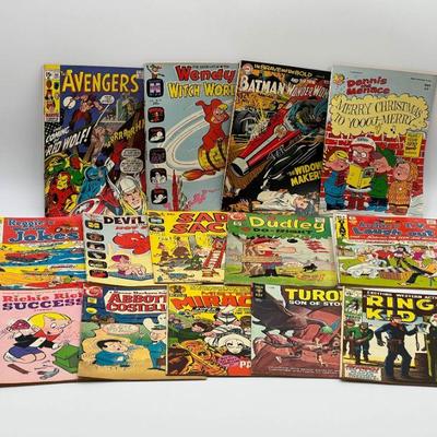 (14) Comic Books 1969+ Batman, Avengers, Ringo Kid, Archie
