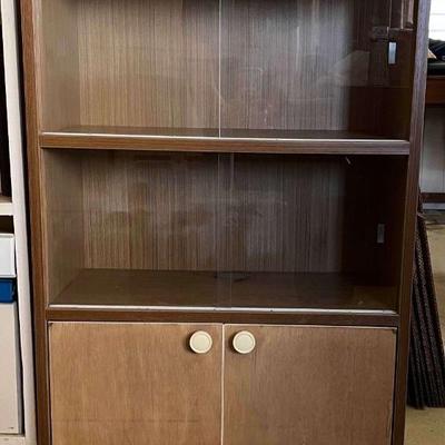 MHT006- Wooden & Glass Display Cabinet
