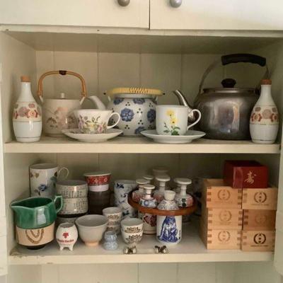 MHT025 Mystery Lot Of Various Teapots, Teacups, Sake Cups & More!