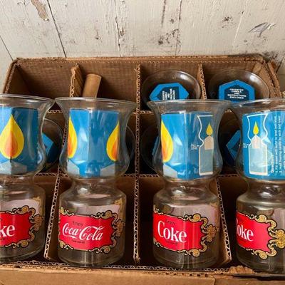 MHT150- Vintage Coca Cola Floating Hourglass Candle Holder