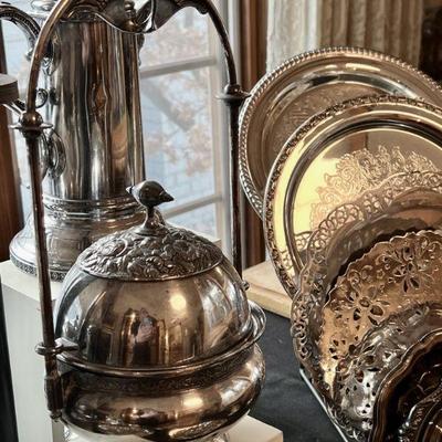 19th C Antique and vintage Silverplate