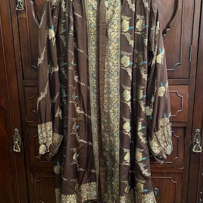 East Indian silk vintage belted tunic