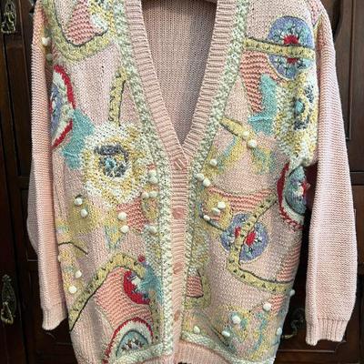 Funky vintage sweater. We love this!