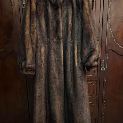 Faux fur coat by Pamela McCoy