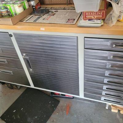 metal work bench on casters
