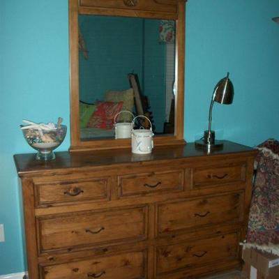 ***BIN***  7 Drawer Dresser with Mirror, Priced $350.00
