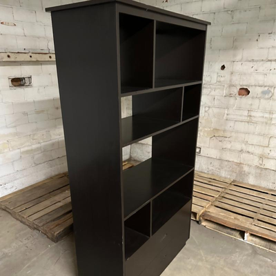 $60 double sided bookcase	