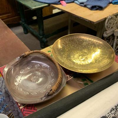 various dishes and collectibles
