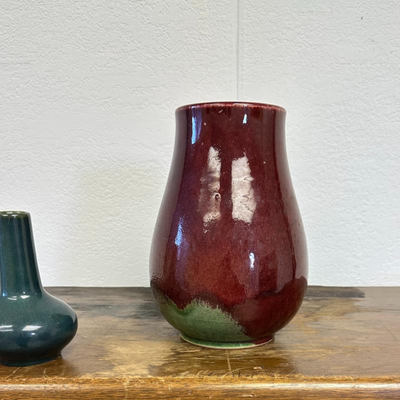 $40 vintage asian pottery vase - 