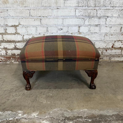 $75 antique ottoman	
