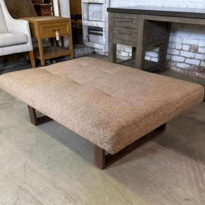 $100 designer leopard print ottoman/coffee table	