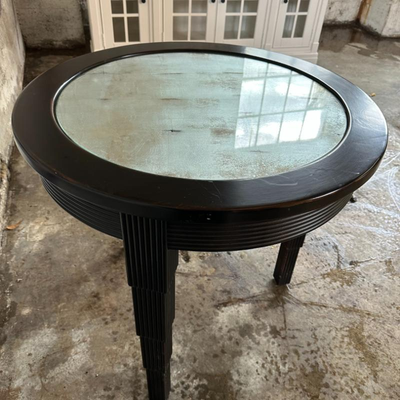 $100 mirrored top end table