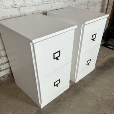 $50 pair of pottery barn filing cabinets	