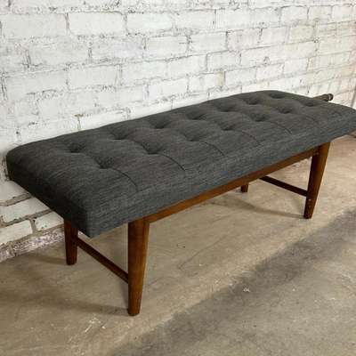 $25 upholstered bench	