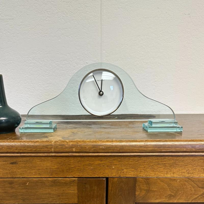 $40 glass clock	