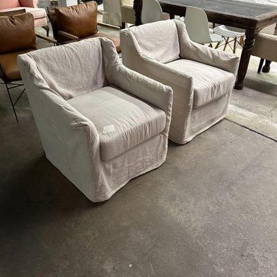 $100 - Tommy Hilfiger swivel chairs - pair