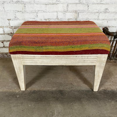 $60 upholstered ottoman	
