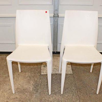 221: Pair of Heller Italian Designs Bellini Chairs, need to be cleaned approx. 18" w x 17" d x 33" h seat height 18"