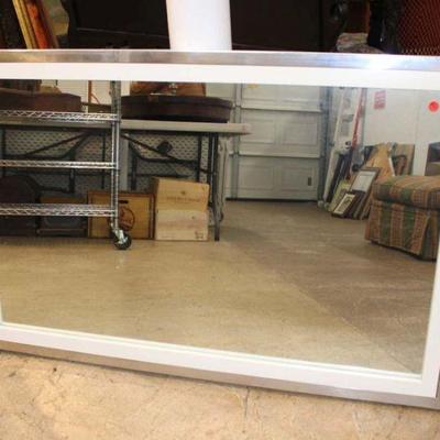 362: Vintage modern design mirror approx. 44" w x 29" h