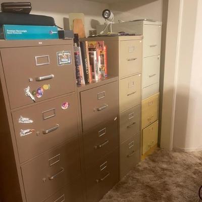 File cabinets 