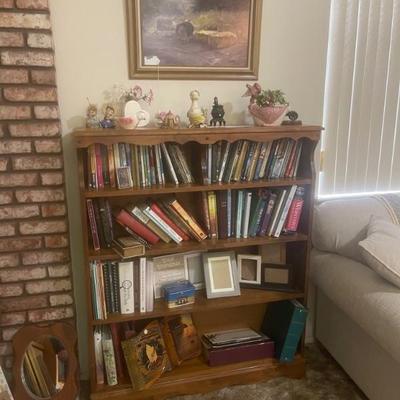 Bookcase and books 