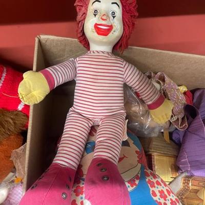 A very old Ronald McDonald doll!