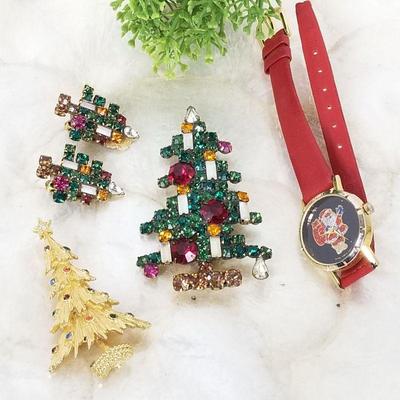 Vintage Weiss Brooch and Earrings