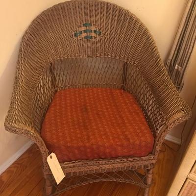 wicker chair $110
