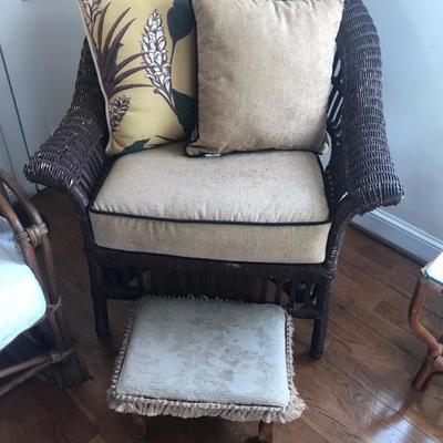 wicker chair $65