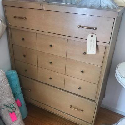 mid- century chest of drawers $285