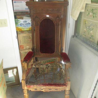 Eastlake Victorian Throne