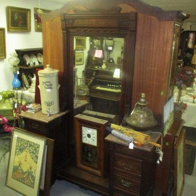Eastlake Dressing Mirror with Drawers