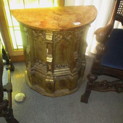 Gothic Demilune table