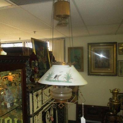 Old Aesthetic Victorian Fixture with Crane