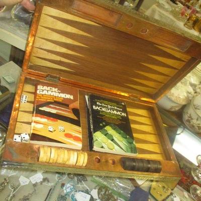 Backgammon with copper case