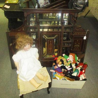 Victorian Mantel Topper, German Doll