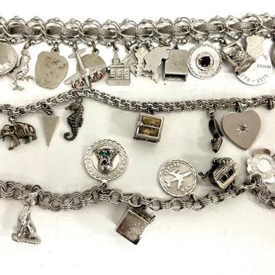 Sterling charm bracelets 