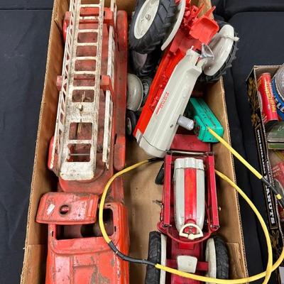 Toys trucks and tractors 