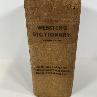 Websters Dictionary Circa 1900