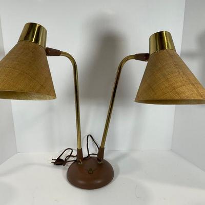 Mid Century Double Gooseneck Lamp
