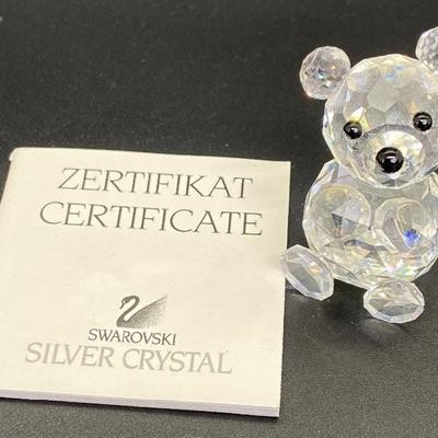 Mini Swarovski Crystal Bear Figurine